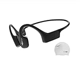 Aftershokz Xtrainerz Schwimm MP3-Player, Open-Ear Bone-Conduction Kopfhörer, wasserdichte/Wireless/Ohne Bluetooth/4GB Speicher/Leicht 30g, Schwarz