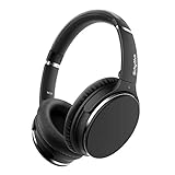 Srhythm NC25 Noise Cancelling Kopfhörer Bluetooth 5.0,Faltbar,Kabellos,Over Ear mit 50h Akkuleistung,Mikro,Sprachanruf,Spielemodus mit Geringer Latenz for Homeoffice